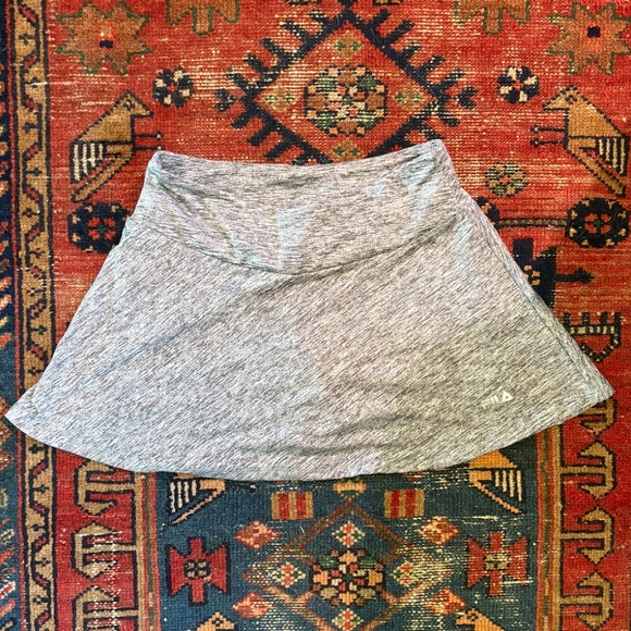 FILA Grey Athletic Skirt With Built In Shorts - Picture 2 of 4